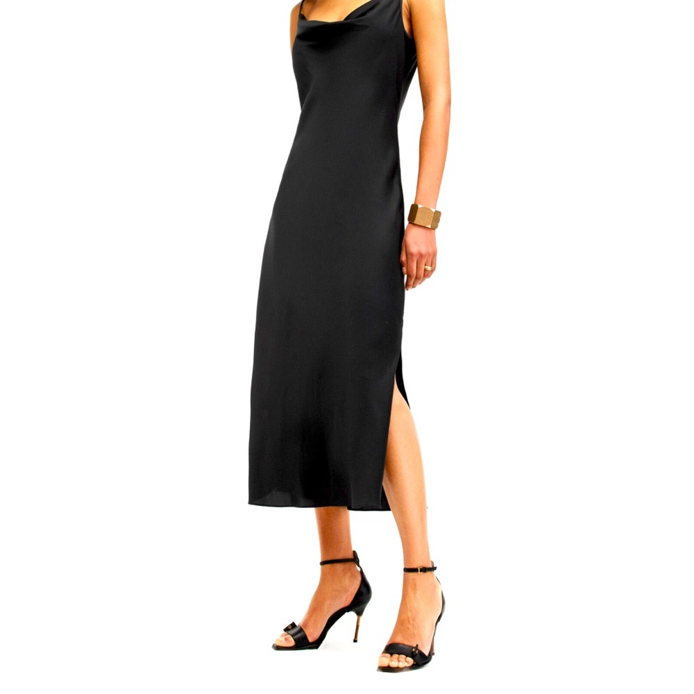 All Saints Hadley Cowl neck midi slip dress